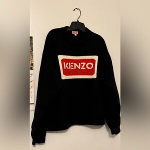 Kenzo Black Knit with Red Accents